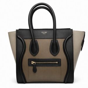 Celine Goatskin Smooth Calfskin Micro Tri-Color Luggage